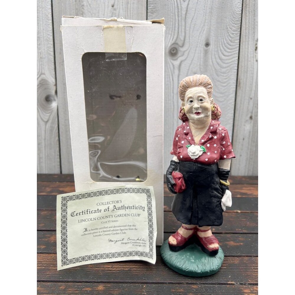 Crunkleton 1992 Ruth VI Figurine With Box & COA Signed Lincoln County Hand-Paint
